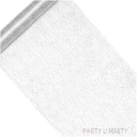 bieznik fibra srebrny partydeco 900 x 36 cm