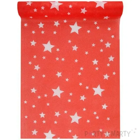 bieznik gwiazdki czerwony santex 500 x 30 cm