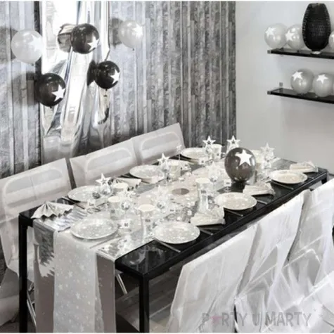 bieznik gwiazdki srebrny santex 500 x 30 cm