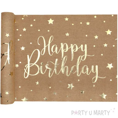 bieznik happy birthday kraft santex 500 x 28 cm