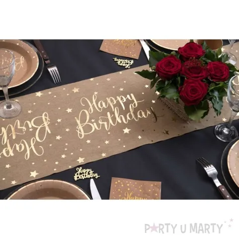 bieznik happy birthday kraft santex 500 x 28 cm