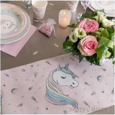 bieznik jednorozec rozowy santex 500 x 30 cm