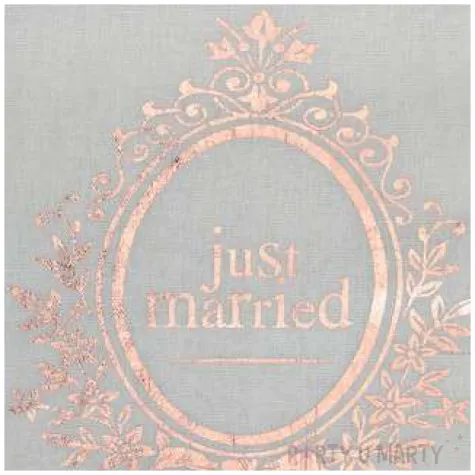 bieznik just married santex 300 x 28 cm