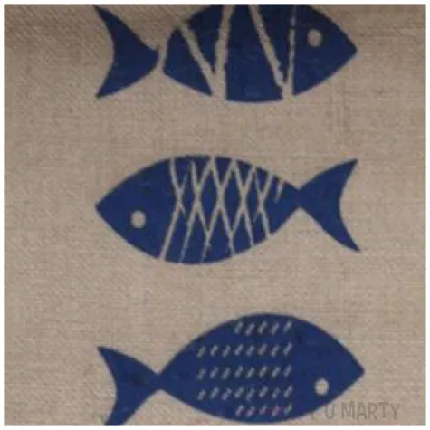 bieznik jutowy naturalny rybki santex 300 x 28 cm