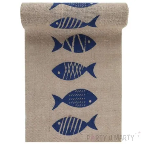 bieznik jutowy naturalny rybki santex 300 x 28 cm