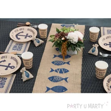 bieznik jutowy naturalny rybki santex 300 x 28 cm