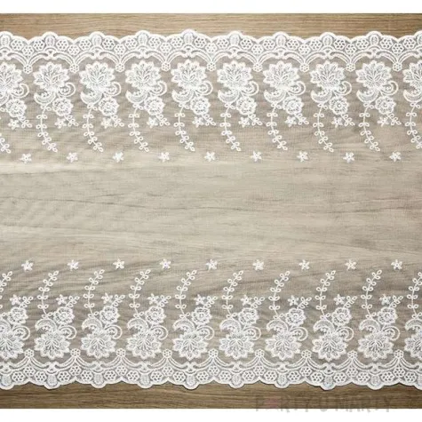 bieznik koronkowy luxe zlamana biel 0 45 x 9 m