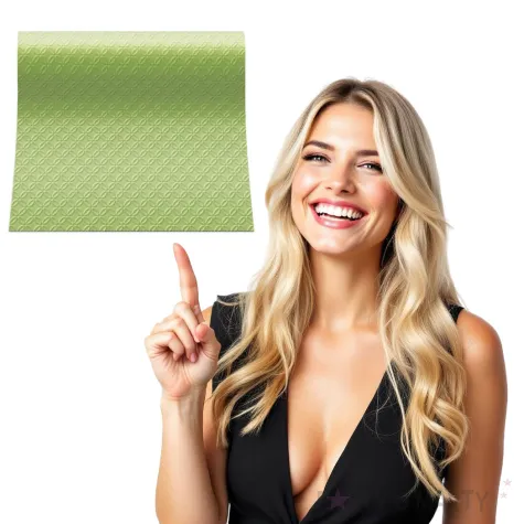 bieznik modern zielone tloczenie paw 480x33 cm