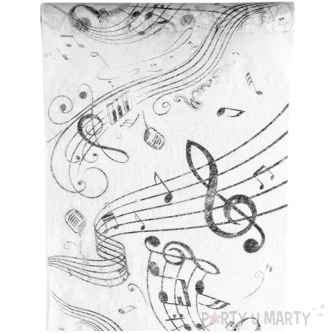 bieznik muzyczny bialy santex 500 x 30 cm