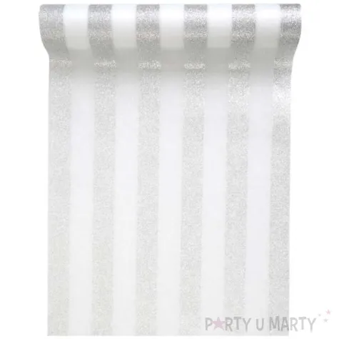 bieznik paski bialy santex 500 x 30 cm