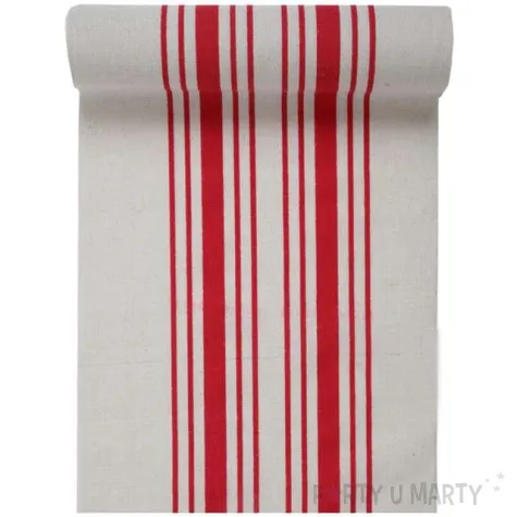 bieznik paski czerwony santex 300 x 28 cm