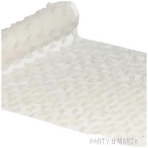 bieznik poliestrowy chmurki bialy chaks 300 x 28 cm