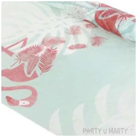 bieznik sizalowy flamingi z piorkami mix chaks 500 x 29 cm