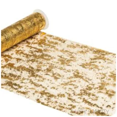 bieznik sizalowy metaliczny zloty chaks 500 x 29 cm