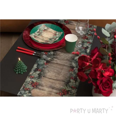 bieznik swiateczna jodla i jagoda santex 250 x 30 cm