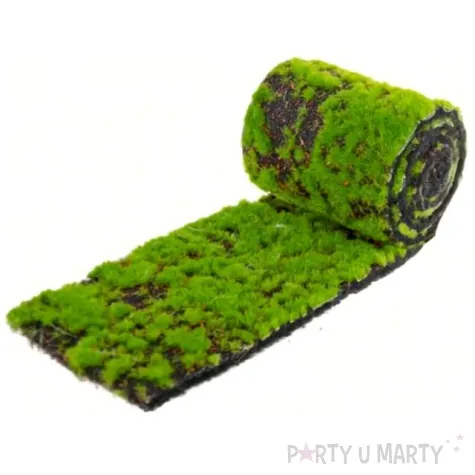 bieznik sztuczny mech zielony chaks 100 cm x 10 cm