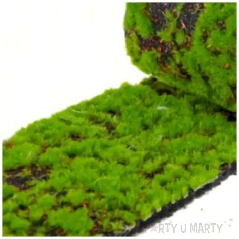 bieznik sztuczny mech zielony chaks 100 cm x 10 cm