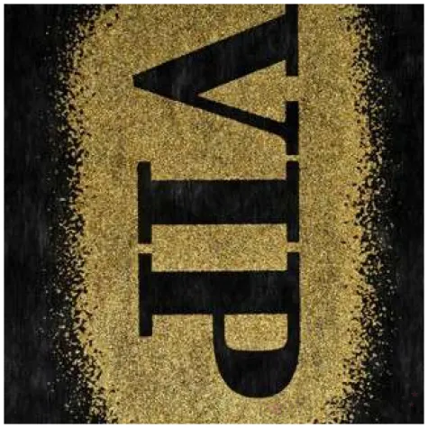 bieznik vip very important party czarno zloty santex 300 x 30 cm