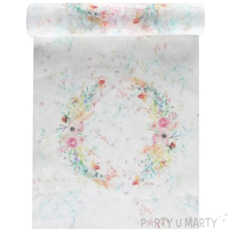 bieznik weselne kwiaty santex 300 x 26 cm