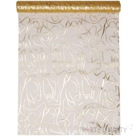 bieznik wzorki zloty santex 500 x 28 cm