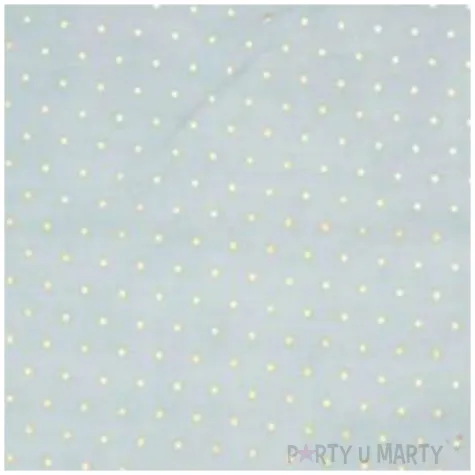 bieznik zlote grochy blekitny santex 26 x 300 cm