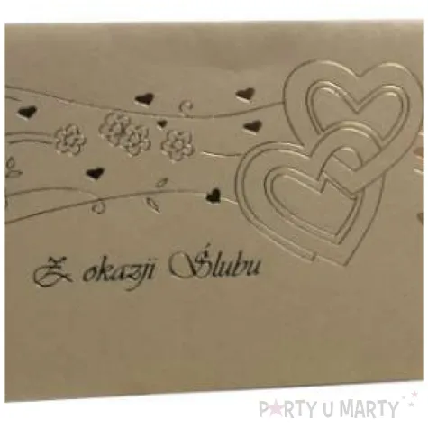 bilecik z okazji slubu zloty kemis