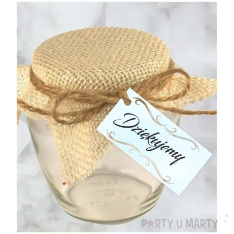 bileciki dziekujemy ornament niebieski perlowy 6x3 cm 10 szt