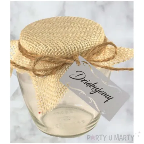 bileciki dziekujemy ornament srebrne 6x3 cm 10 szt