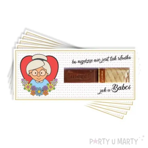 bileciki merci slodko jak u babci 6x14 cm 5 szt