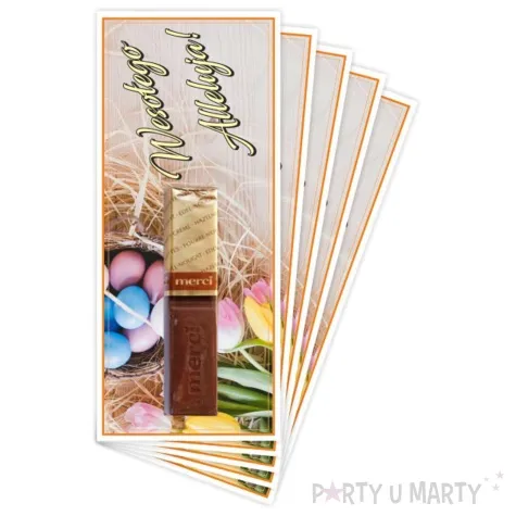 bileciki merci wielkanocne jajeczka 6x14 cm 5 szt