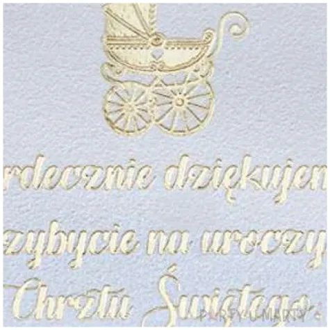 bileciki podziekowania dla gosci chrzest biale dekoracjepolska