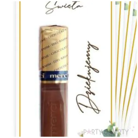 bileciki podziekowanie merci ihs komunia eukaliptus gold 6x14 cm 5 szt