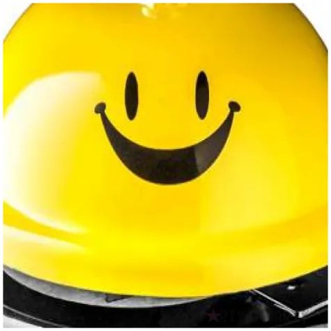 biurkowy dzwonek czas na usmiech zolty gadgetmaster