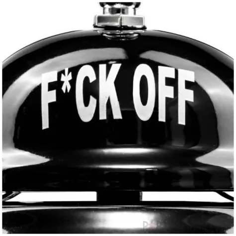 biurkowy dzwonek f ck off czarny gadgetmaster