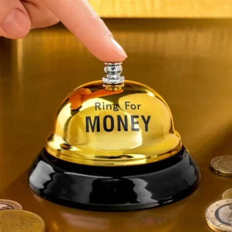 biurkowy dzwonek ring for money zloty gadgetmaster