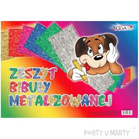 blok bibula metalizowana aliga 25 x 35 cm 6 kol