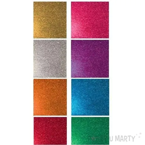 blok brokatowy aliga 17 5 x 25cm 8 kol