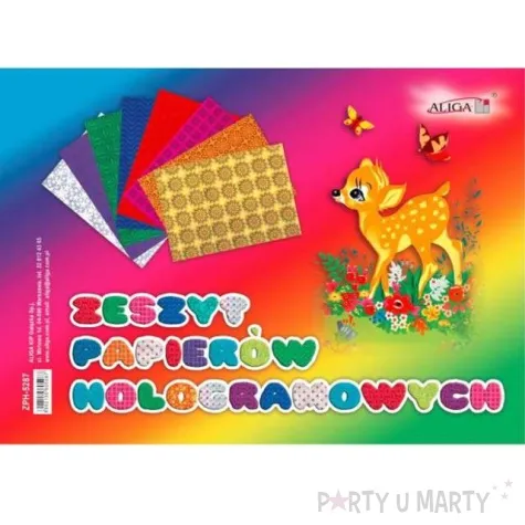 blok holograficzny aliga 25 x 35 cm 8 kol