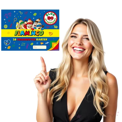 blok rysunkowy classic a4 kolorowy flamingo 20 kart