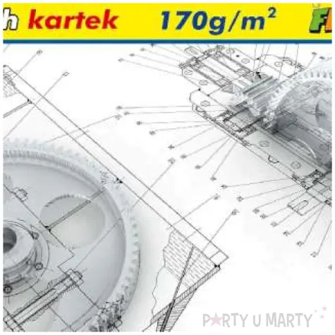 blok techniczny classic a4 bialy flamingo 10 kart