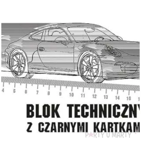 blok techniczny classic a4 czarny protos 10 kart