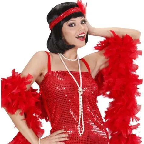 boa classic premium czerwone widmann 50 g 180 cm