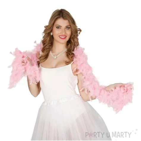 boa classic rozowe jasne guirca 40 g 180 cm