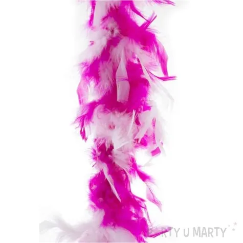 boa deluxe bialo rozowy funnyfashion 200 cm 45 g