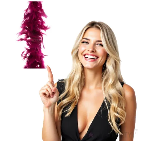 boa deluxe bordowe funnyfashion 200 cm 45 g