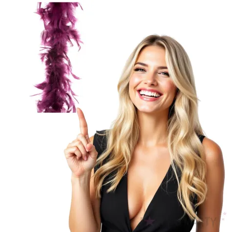 boa deluxe bordowe funnyfashion 200 cm 45 g