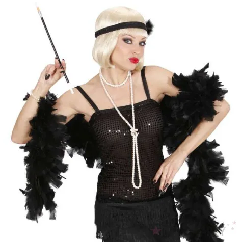 boa deluxe czarne widmann 65g 180 cm