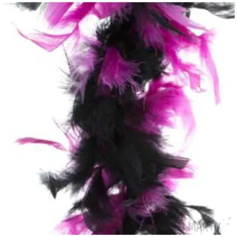boa deluxe czarno fioletowe funnyfashion 200 cm 45 g