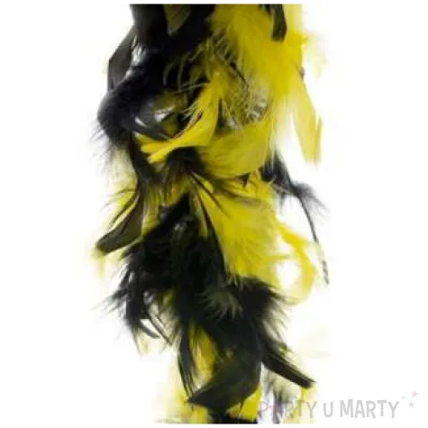 boa deluxe czarno zolte funnyfashion 200 cm 45 g