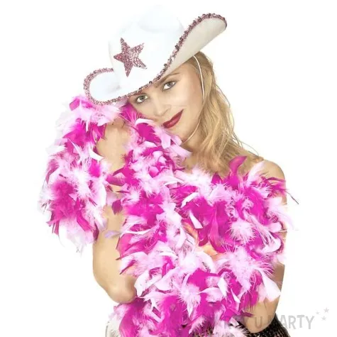 boa deluxe fioletowo rozowy widmann 65g 180 cm